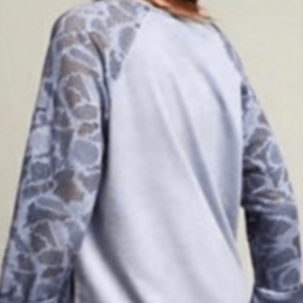 anthropologie saturday sunday Womens Top Sz M Blue - Picture 2 of 8